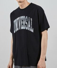 MEN'S BIGI / メンズビギ Tシャツ | ユニバーサルオーバーオール別注ビンテージ加工プリントTシャツ