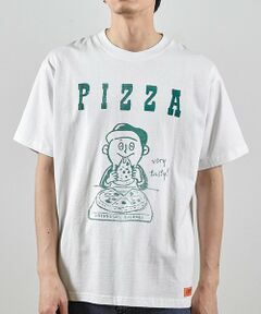 MEN'S BIGI / メンズビギ Tシャツ | ユニバーサルオーバーオール別注　WINDY JRビンテージ加工プリントTシャツ