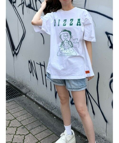 MEN'S BIGI / メンズビギ Tシャツ | ユニバーサルオーバーオール別注　WINDY JRビンテージ加工プリントTシャツ | 詳細4