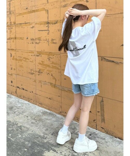 MEN'S BIGI / メンズビギ Tシャツ | ユニバーサルオーバーオール別注バックプリントロゴししゅうポケットTシャツ | 詳細2