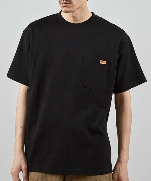 MEN'S BIGI / メンズビギ Tシャツ | ユニバーサルオーバーオール別注バックプリントロゴししゅうポケットTシャツ | 詳細11
