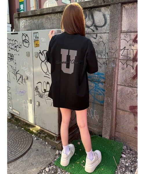 MEN'S BIGI / メンズビギ Tシャツ | ユニバーサルオーバーオール別注バックプリントロゴししゅうポケットTシャツ | 詳細8