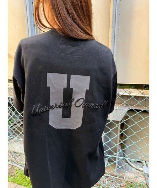 MEN'S BIGI / メンズビギ Tシャツ | ユニバーサルオーバーオール別注バックプリントロゴししゅうポケットTシャツ（ブラック）