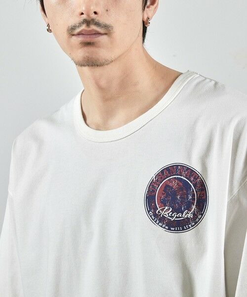 MEN'S BIGI / メンズビギ Tシャツ | ビンテージサークルロゴピグメントTシャツ | 詳細2