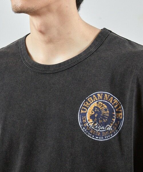 MEN'S BIGI / メンズビギ Tシャツ | ビンテージサークルロゴピグメントTシャツ | 詳細5