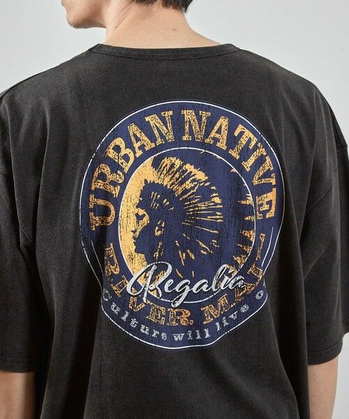 MEN'S BIGI / メンズビギ Tシャツ | ビンテージサークルロゴピグメントTシャツ | 詳細6