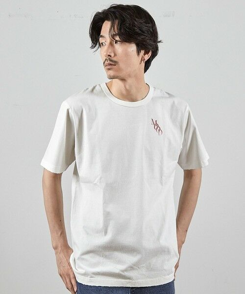 MEN'S BIGI / メンズビギ Tシャツ | ビンテージワードロゴUSAコットンTシャツ | 詳細1