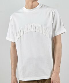 MEN'S BIGI / メンズビギ Tシャツ | LA発泡プリントロゴししゅうTシャツ