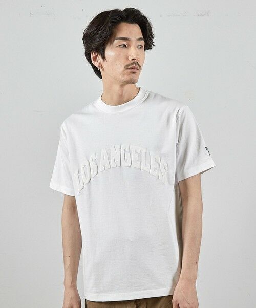 MEN'S BIGI / メンズビギ Tシャツ | LA発泡プリントロゴししゅうTシャツ | 詳細2