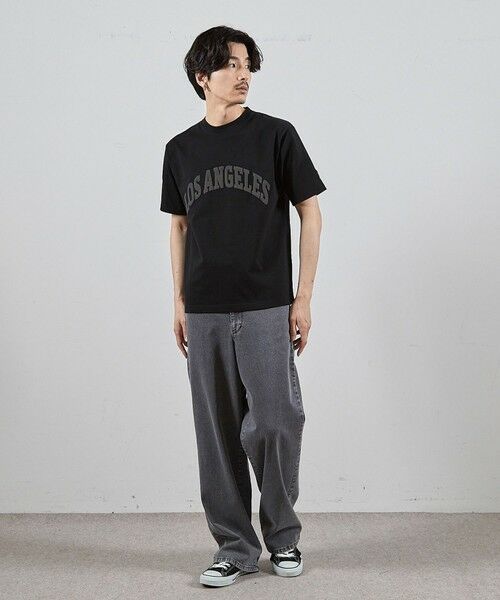 MEN'S BIGI / メンズビギ Tシャツ | LA発泡プリントロゴししゅうTシャツ | 詳細6