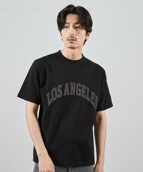 MEN'S BIGI / メンズビギ Tシャツ | LA発泡プリントロゴししゅうTシャツ | 詳細7