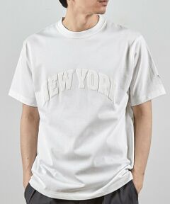 MEN'S BIGI / メンズビギ Tシャツ | NY発泡プリントロゴししゅうTシャツ