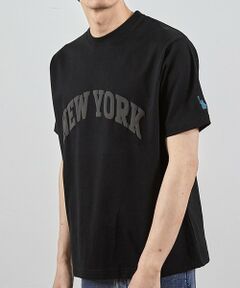 MEN'S BIGI / メンズビギ Tシャツ | NY発泡プリントロゴししゅうTシャツ