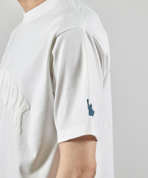 MEN'S BIGI / メンズビギ Tシャツ | NY発泡プリントロゴししゅうTシャツ | 詳細3