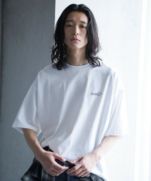 MEN'S BIGI / メンズビギ Tシャツ | 【MARK GONZALES/マークゴンザレス 別注】ロゴプリントオーバーサイズTシャツ | 詳細2