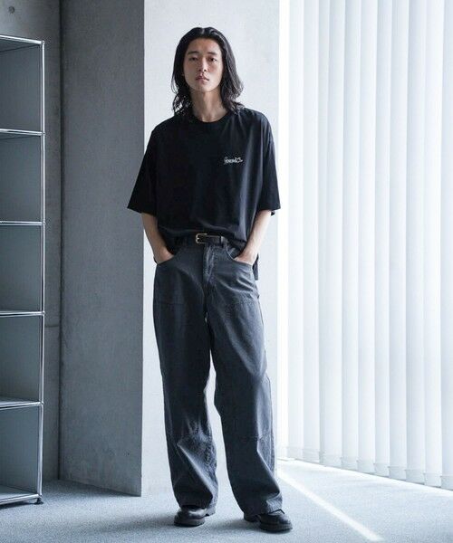 MEN'S BIGI / メンズビギ Tシャツ | 【MARK GONZALES/マークゴンザレス 別注】ロゴプリントオーバーサイズTシャツ | 詳細3