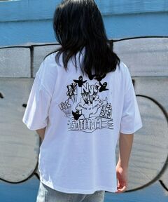 MEN'S BIGI / メンズビギ Tシャツ | 【MARK GONZALES/マークゴンザレス 別注】ロゴプリントオーバーサイズTシャツ