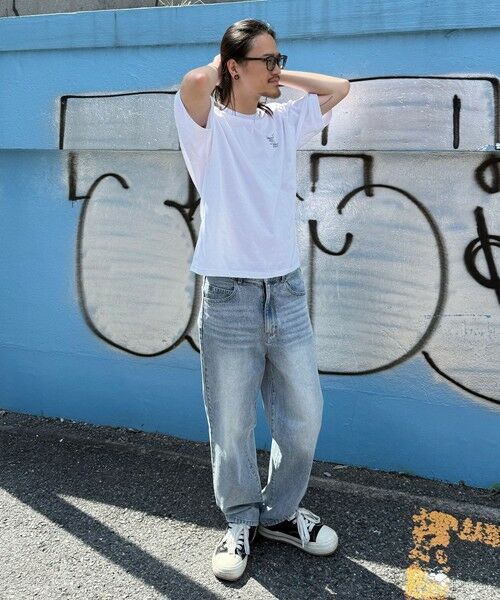 MEN'S BIGI / メンズビギ Tシャツ | 【MARK GONZALES/マークゴンザレス 別注】ロゴプリントオーバーサイズTシャツ | 詳細1