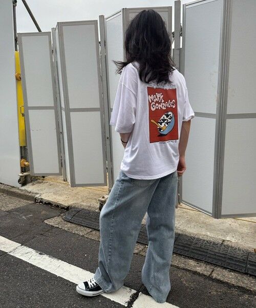 MEN'S BIGI / メンズビギ Tシャツ | 【MARK GONZALES/マークゴンザレス 別注】ロゴプリントオーバーサイズTシャツ | 詳細4