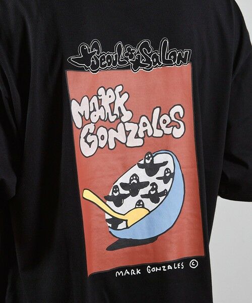 MEN'S BIGI / メンズビギ Tシャツ | 【MARK GONZALES/マークゴンザレス 別注】ロゴプリントオーバーサイズTシャツ | 詳細16
