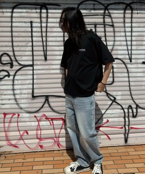 MEN'S BIGI / メンズビギ Tシャツ | 【MARK GONZALES/マークゴンザレス 別注】ロゴプリントオーバーサイズTシャツ | 詳細12