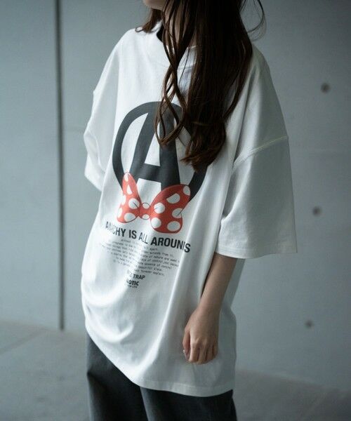 MEN'S BIGI / メンズビギ Tシャツ | 【CHAOTIC】別注アナーキーポルカドットプリントオーバーサイズTシャツ | 詳細1