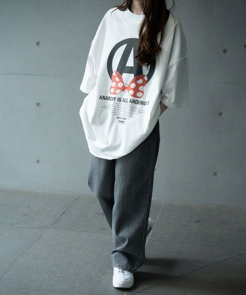 MEN'S BIGI / メンズビギ Tシャツ | 【CHAOTIC】別注アナーキーポルカドットプリントオーバーサイズTシャツ | 詳細2