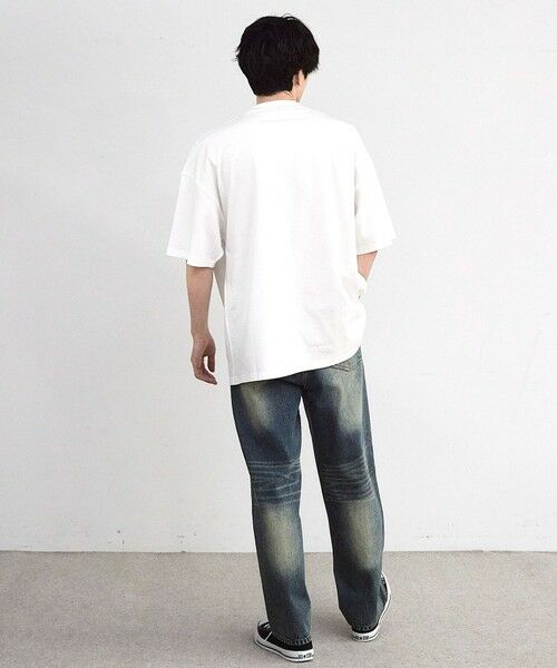 MEN'S BIGI / メンズビギ Tシャツ | 【CHAOTIC】別注アナーキーポルカドットプリントオーバーサイズTシャツ | 詳細4