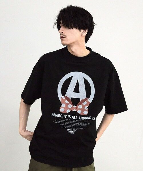 MEN'S BIGI / メンズビギ Tシャツ | 【CHAOTIC】別注アナーキーポルカドットプリントオーバーサイズTシャツ | 詳細8