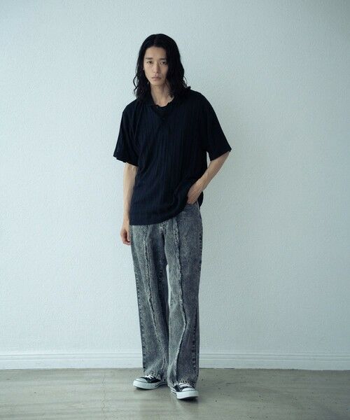 MEN'S BIGI / メンズビギ ポロシャツ | ストライプシアーポロシャツ | 詳細7