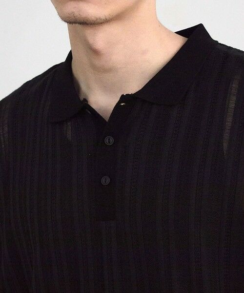 MEN'S BIGI / メンズビギ ポロシャツ | ストライプシアーポロシャツ | 詳細10