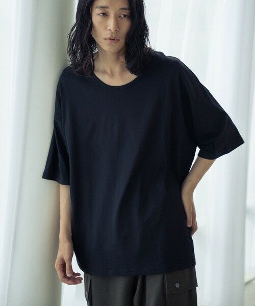 MEN'S BIGI / メンズビギ Tシャツ | COOLMAX OVER SIZE TEE/吸汗速乾クールマックスオーバーサイズTシャツ | 詳細12