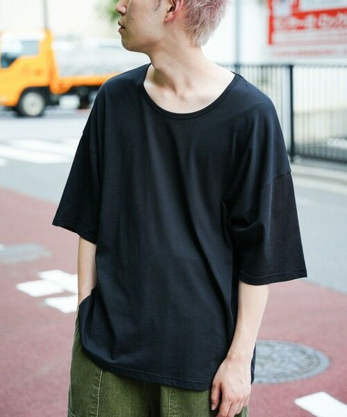 MEN'S BIGI / メンズビギ Tシャツ | COOLMAX OVER SIZE TEE/吸汗速乾クールマックスオーバーサイズTシャツ | 詳細8