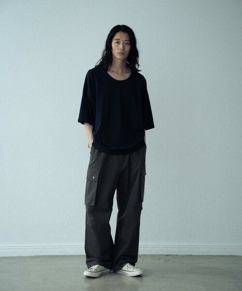 MEN'S BIGI / メンズビギ Tシャツ | COOLMAX OVER SIZE TEE/吸汗速乾クールマックスオーバーサイズTシャツ | 詳細9