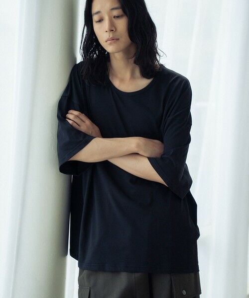 MEN'S BIGI / メンズビギ Tシャツ | COOLMAX OVER SIZE TEE/吸汗速乾クールマックスオーバーサイズTシャツ | 詳細10