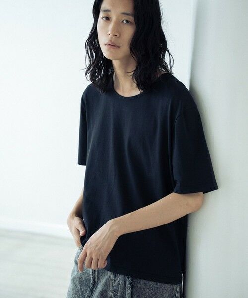 MEN'S BIGI / メンズビギ Tシャツ | 【WEB限定/クールマックス】COOLMAX COTTON BASIC CROPPED TEE | 詳細4