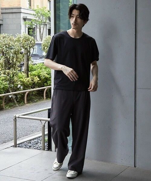 MEN'S BIGI / メンズビギ Tシャツ | 【WEB限定/クールマックス】COOLMAX COTTON BASIC CROPPED TEE | 詳細6