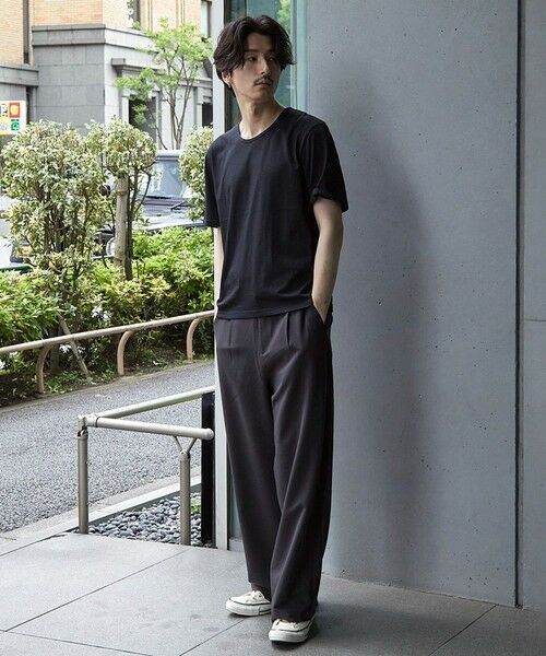 MEN'S BIGI / メンズビギ Tシャツ | 【WEB限定/クールマックス】COOLMAX COTTON BASIC CROPPED TEE | 詳細7