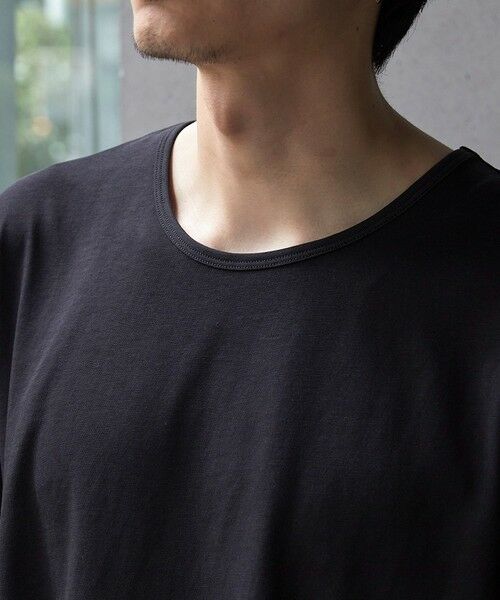 MEN'S BIGI / メンズビギ Tシャツ | 【WEB限定/クールマックス】COOLMAX COTTON BASIC CROPPED TEE | 詳細8