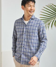 MEN'S BIGI / メンズビギ シャツ・ブラウス | T/Rチェックカッタウェイカラーシャツ