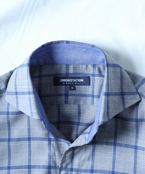 MEN'S BIGI / メンズビギ シャツ・ブラウス | T/Rチェックカッタウェイカラーシャツ | 詳細5