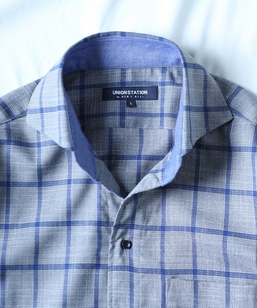 MEN'S BIGI / メンズビギ シャツ・ブラウス | T/Rチェックカッタウェイカラーシャツ | 詳細8