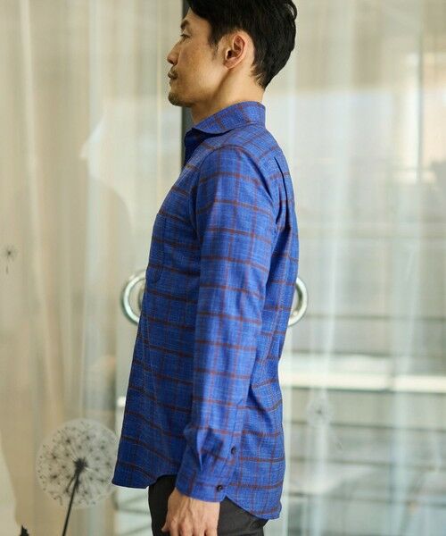 MEN'S BIGI / メンズビギ シャツ・ブラウス | T/Rチェックカッタウェイカラーシャツ | 詳細12