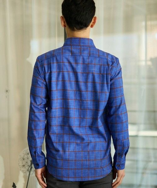 MEN'S BIGI / メンズビギ シャツ・ブラウス | T/Rチェックカッタウェイカラーシャツ | 詳細13