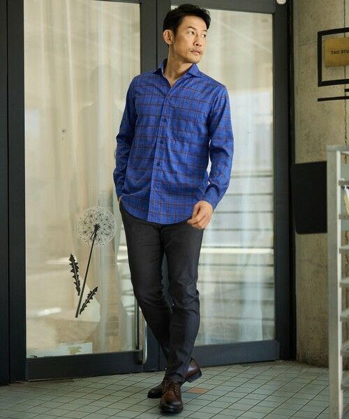 MEN'S BIGI / メンズビギ シャツ・ブラウス | T/Rチェックカッタウェイカラーシャツ | 詳細14
