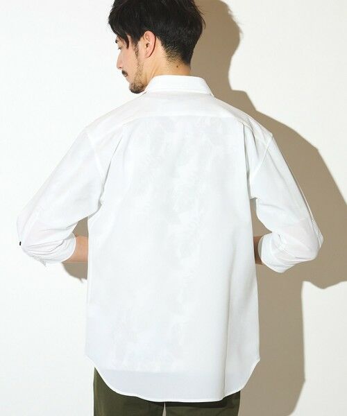 MEN'S BIGI / メンズビギ シャツ・ブラウス | ポリエステルカチオン七分袖ワイドカラーシャツ | 詳細3