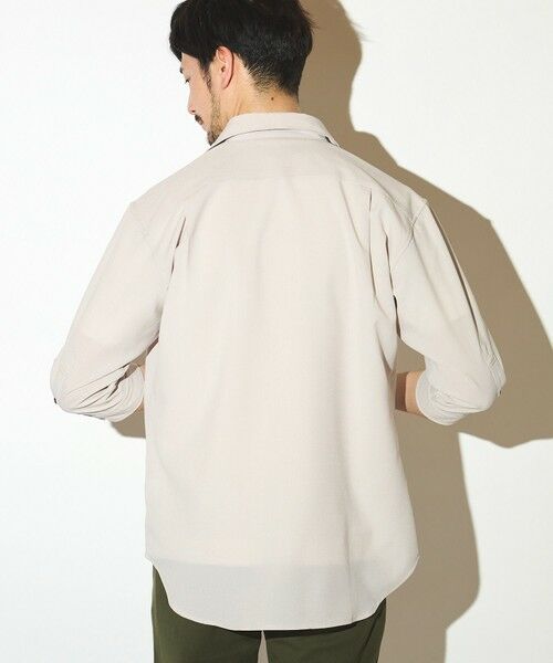 MEN'S BIGI / メンズビギ シャツ・ブラウス | ポリエステルカチオン七分袖ワイドカラーシャツ | 詳細25