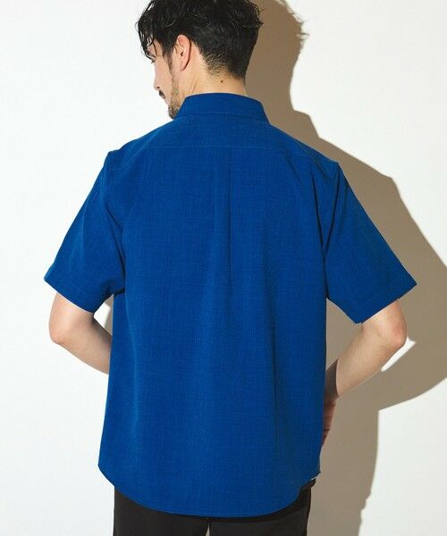 MEN'S BIGI / メンズビギ シャツ・ブラウス | ポリエステルカチオン半袖ワイドカラーシャツ | 詳細5