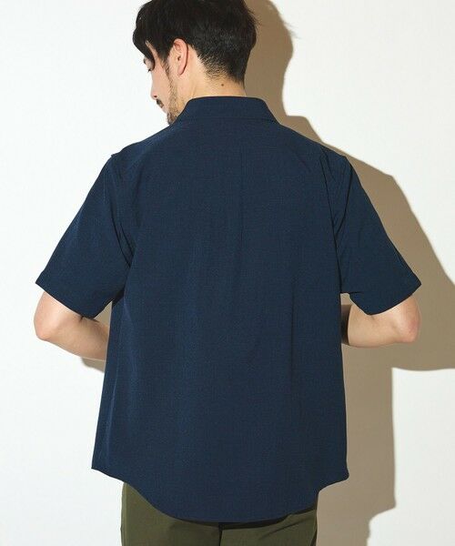 MEN'S BIGI / メンズビギ シャツ・ブラウス | ポリエステルカチオン半袖ワイドカラーシャツ | 詳細8