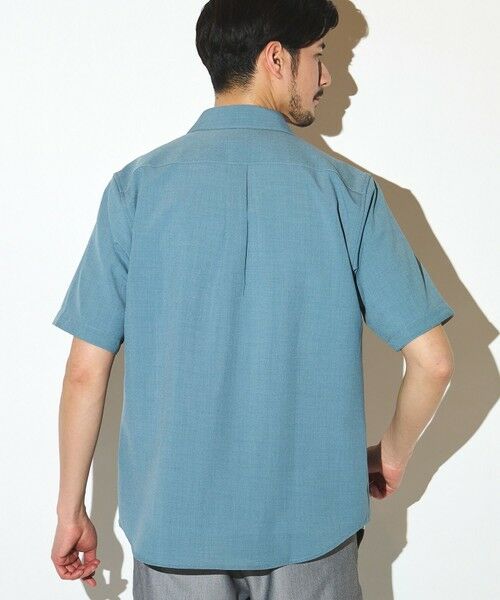 MEN'S BIGI / メンズビギ シャツ・ブラウス | ポリエステルカチオン半袖ワイドカラーシャツ | 詳細14
